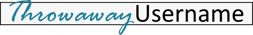 Throwaway Username Logo